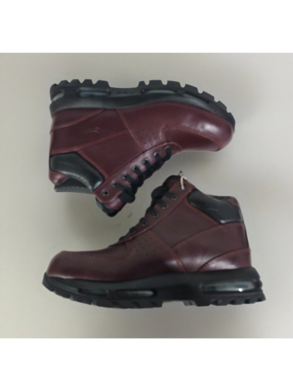Nike Air Max Goadome Deep Burgundy Winter Leather Boots Size 8 NIB